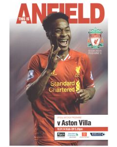 2014 Liverpool v Aston Villa Football Programme