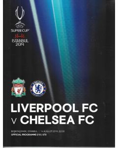 2019 Super Cup Final Official Programme Liverpool v Chelsea in Turkey