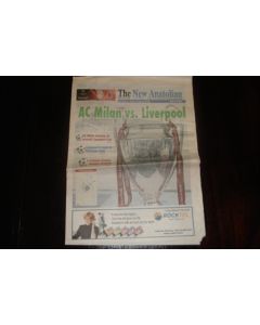 The New Anatolian of 24-25/05/2005 covering the 2005 Champions League Final Milan v Liverpool