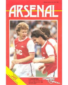 Arsenal v Liverpool official programme 08/09/1984 Canon League