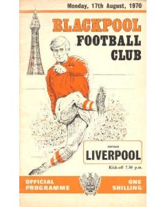 Blackpool v Liverpool official programme 17/08/1970