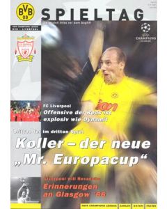 Borussia Dortmund v Liverpool official programme 19/09/2001 Champions League
