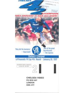 Chelsea v Liverpool 26/01/1997 Video order form