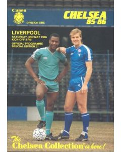 Chelsea v Liverpool official programme 03/05/1986