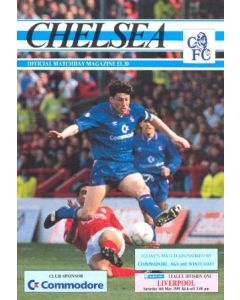 Chelsea v Liverpool official programme 04/05/1991