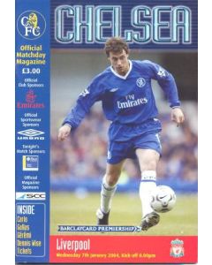 Chelsea v Liverpool official programme 07/01/2004