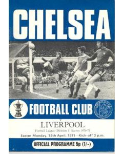 Chelsea v Liverpool official programme 12/04/1971