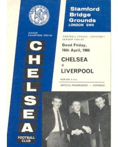 Chelsea v Liverpool official programme 16/04/1965