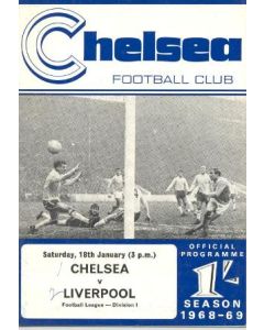Chelsea v Liverpool official programme 18/01/1969