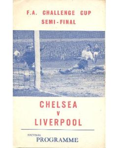 1965 F.A. Cup Semi-Final Chelsea v Liverpool unofficial programme, pirate