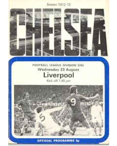 Chelsea v Liverpool official programme 23/08/1972