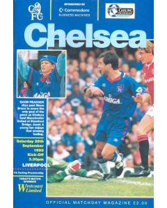 Chelsea v Liverpool official programme 25/09/1993