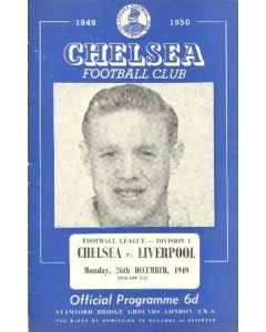 Chelsea v Liverpool official programme 26/12/1949