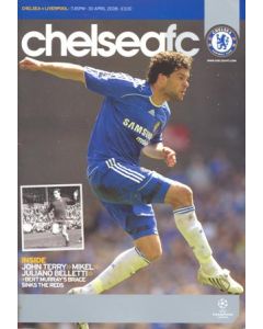 Chelsea v Liverpool official programme 30/04/2008