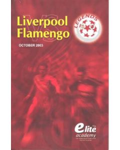 Liverpool Masters FC v Flamengo Masters official programme October 2003 - rematch of the 1981 Toyota Super Cup played in Malaysia