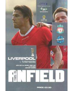 Liverpool v Marseille official programme 11/03/2004