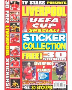 Liverpool UEFA Cup Final 2001 Liverpool v Alaves Special Limited Edition & Sticker Collection