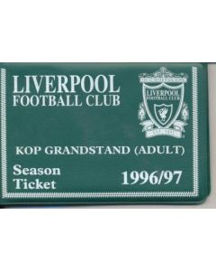 Liverpool season ticket 1996-1997