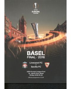 2016 UEFA Cup Final Programme Liverpool v Seville